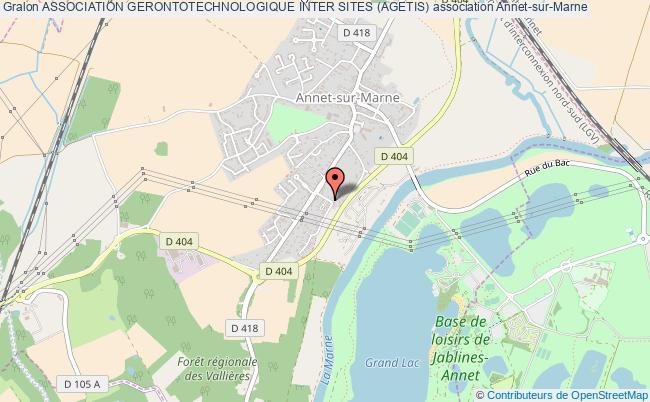 plan association Association Gerontotechnologique Inter Sites (agetis) Annet-sur-Marne