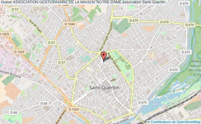 plan association Association Gestionnaire De La Maison Notre-dame Saint-Quentin