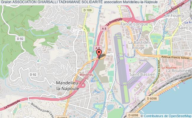 plan association Association Gharsalli Tadhamane SolidaritÉ Mandelieu-la-Napoule