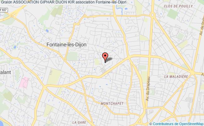 plan association Association Giphar Dijon Kir Fontaine-lès-Dijon