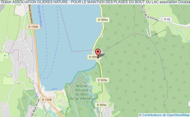 plan association Association Glieres Nature - Pour Le Maintien Des Plages Du Bout Du Lac Doussard