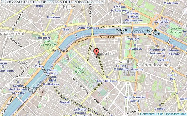 plan association Association Globe Arts & Fiction Paris