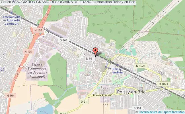 plan association Association Gnamo Des Ogivins De France Roissy-en-Brie