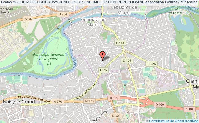 plan association Association Gournaysienne Pour Une Implication RÉpublicaine Gournay-sur-Marne
