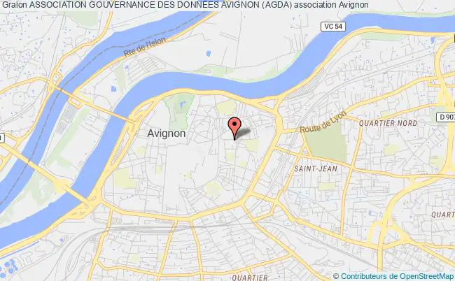 plan association Association Gouvernance Des DonnÉes Avignon (agda) Avignon