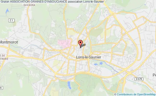 plan association Association Graines D'insouciance Lons-le-Saunier