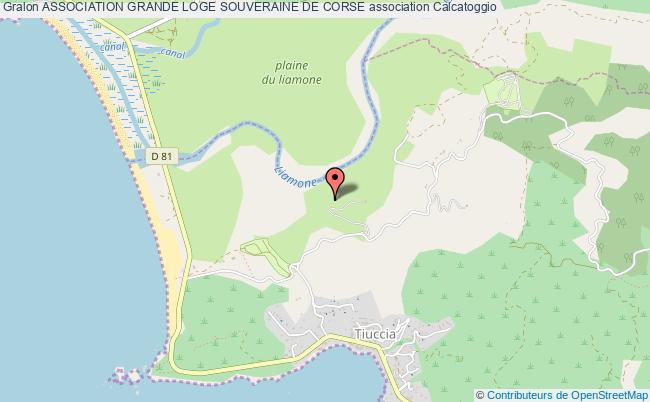 plan association Association Grande Loge Souveraine De Corse Calcatoggio
