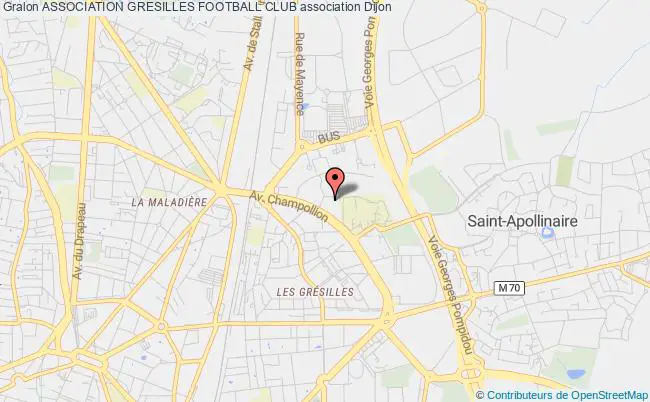 plan association Association Gresilles Football Club Dijon