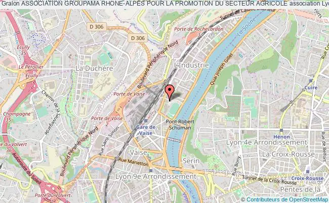 plan association Association Groupama Rhone-alpes Pour La Promotion Du Secteur Agricole Lyon 9e Arrondissement