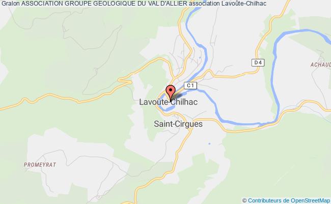 plan association Association Groupe Geologique Du Val D'allier Lavoûte-Chilhac