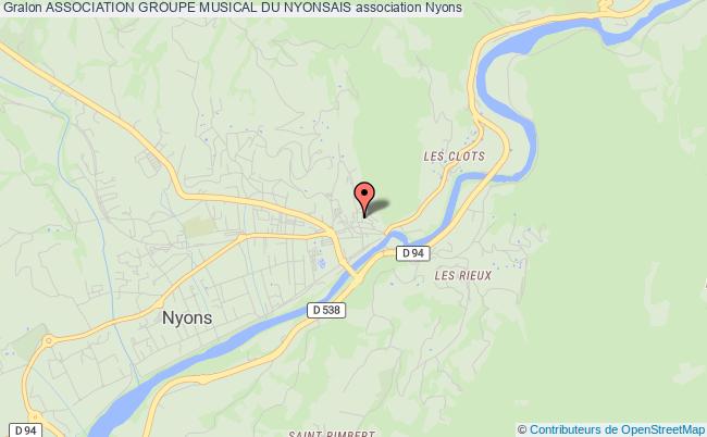 plan association Association Groupe Musical Du Nyonsais Nyons