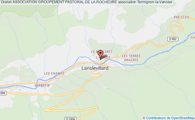 plan association Association Groupement Pastoral De La Rocheure Val-Cenis