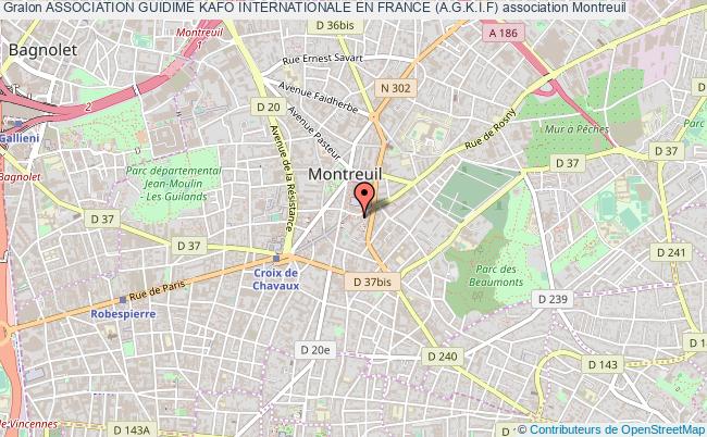 plan association Association GuidimÉ Kafo Internationale En France (a.g.k.i.f) Montreuil
