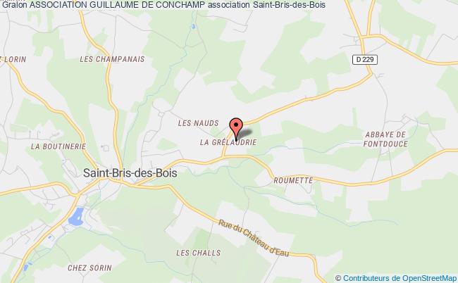 plan association Association Guillaume De Conchamp Saint-Bris-des-Bois
