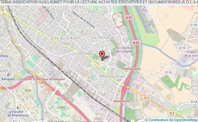 plan association Association Guillaumet Pour La Lecture Activites Educatives Et Documentaires (a.g.l.a.e.doc) Toulouse