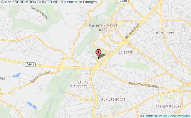 plan association Association GuinÉenne 87 Limoges