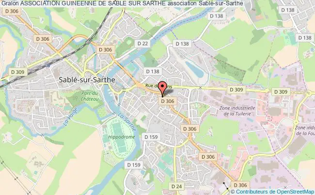 plan association Association Guineenne De Sable Sur Sarthe Sablé-sur-Sarthe