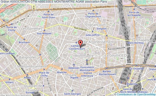 plan association Association Gym Abbesses Montmartre Agam Paris