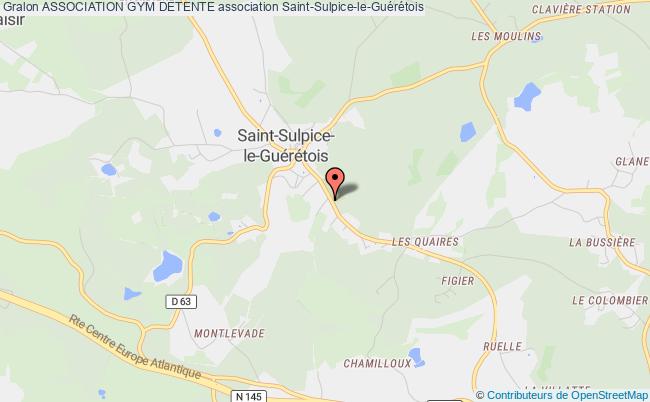 plan association Association Gym Detente Saint-Sulpice-le-Guérétois