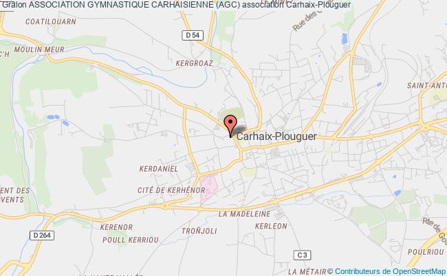plan association Association Gymnastique Carhaisienne (agc) Carhaix-Plouguer