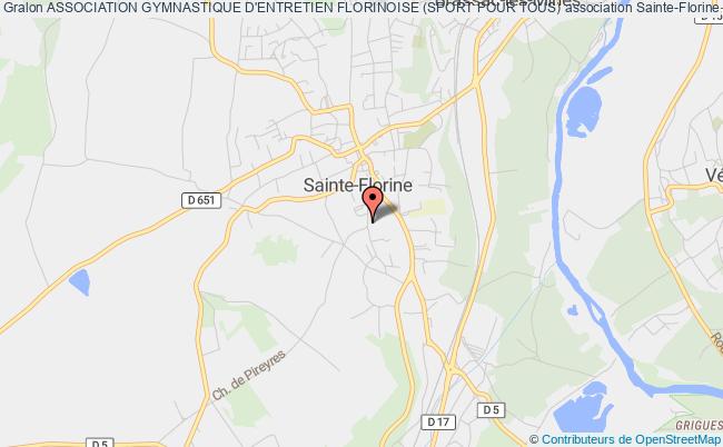 plan association Association Gymnastique D'entretien Florinoise (sport Pour Tous) Sainte-Florine