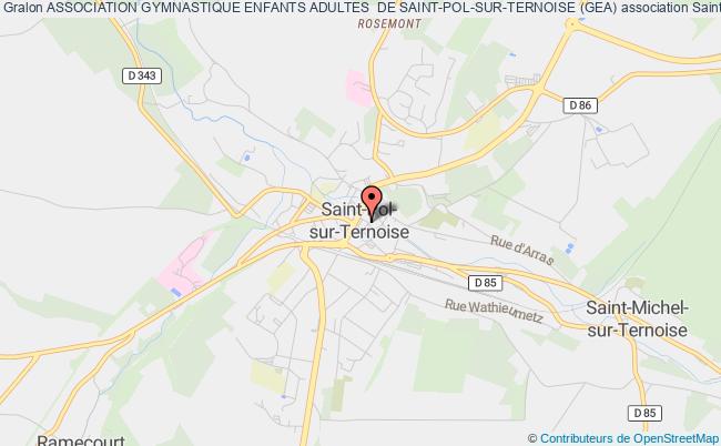 plan association Association Gymnastique Enfants Adultes  De Saint-pol-sur-ternoise (gea) Saint-Pol-sur-Ternoise