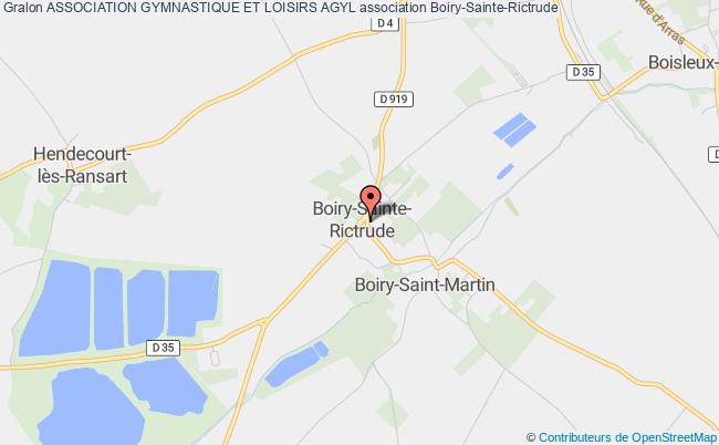 plan association Association Gymnastique Et Loisirs Agyl Boiry-Sainte-Rictrude