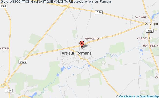 plan association Association Gymnastique Volontaire Ars-sur-Formans