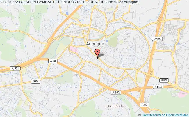 plan association Association Gymnastique Volontaire Aubagne Aubagne