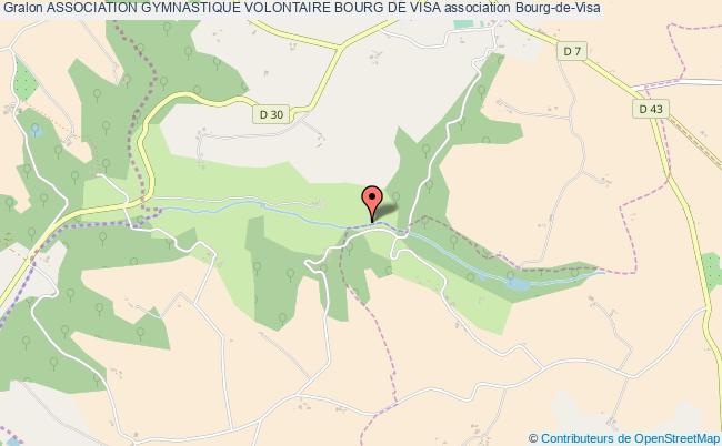plan association Association Gymnastique Volontaire Bourg De Visa Bourg-de-Visa