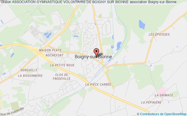 plan association Association Gymnastique Volontaire De Boigny Sur Bionne Boigny-sur-Bionne