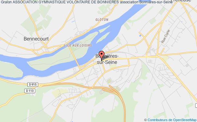 plan association Association Gymnastique Volontaire De Bonnieres Bonnières-sur-Seine