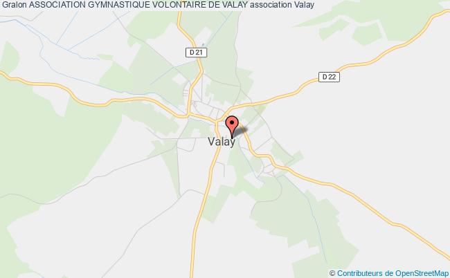 plan association Association Gymnastique Volontaire De Valay Valay