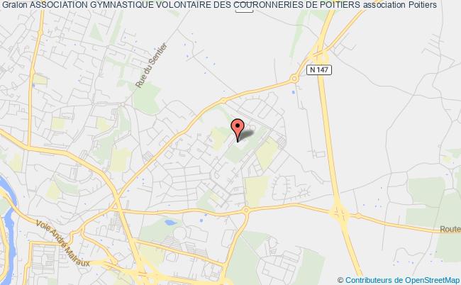 plan association Association Gymnastique Volontaire Des Couronneries De Poitiers Poitiers