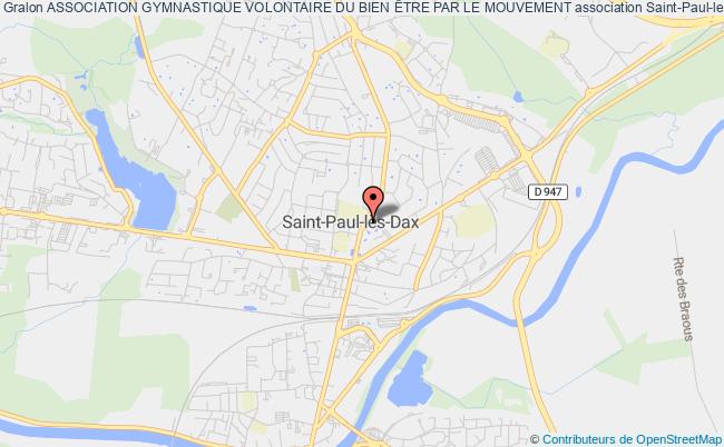 plan association Association Gymnastique Volontaire Du Bien Être Par Le Mouvement Saint-Paul-lès-Dax