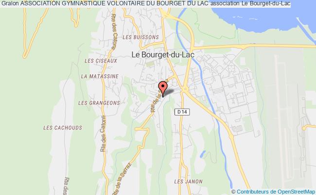 plan association Association Gymnastique Volontaire Du Bourget Du Lac Le    Bourget-du-Lac