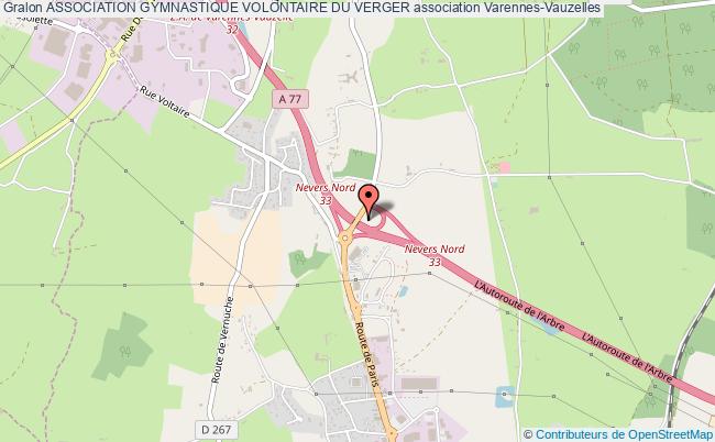 plan association Association Gymnastique Volontaire Du Verger Varennes-Vauzelles