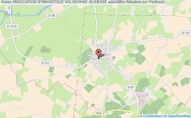 plan association Association Gymnastique Volontaire Jeunesse Mézières-sur-Ponthouin