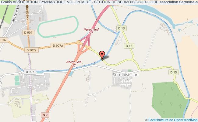 plan association Association Gymnastique Volontaire - Section De Sermoise-sur-loire Sermoise-sur-Loire