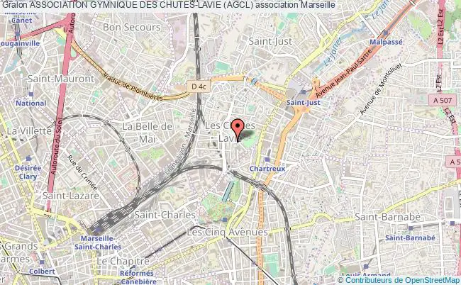 plan association Association Gymnique Des Chutes-lavie (agcl) Marseille