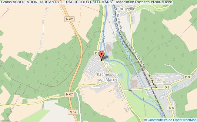plan association Association Habitants De Rachecourt-sur-marne Rachecourt-sur-Marne