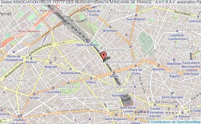 plan association Association Haldy Fotty Des Ressortissants Africains De France - A.h.f.r.a.f. Paris