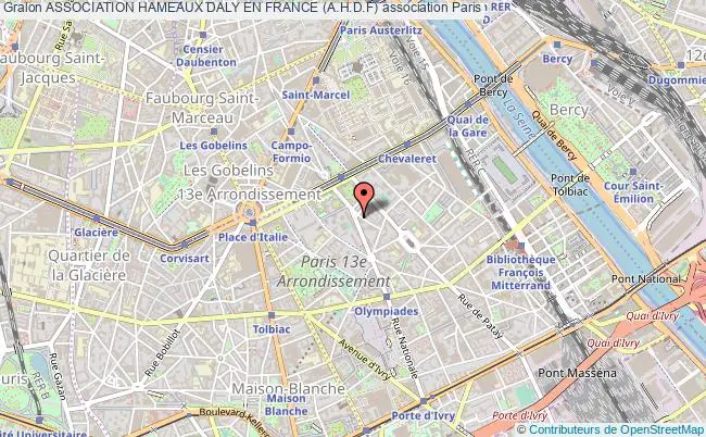 plan association Association Hameaux Daly En France (a.h.d.f) Paris