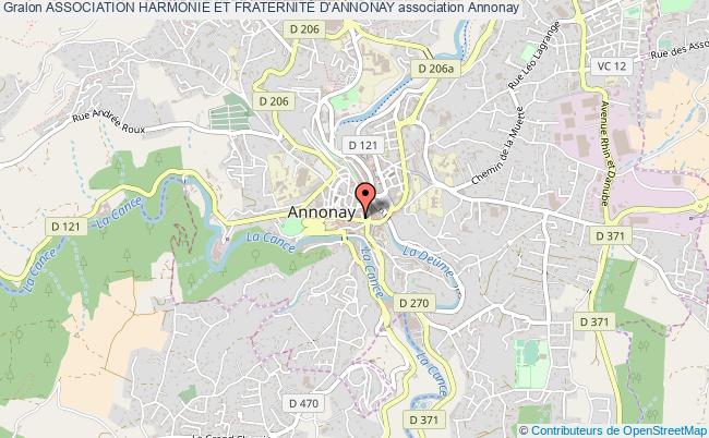 plan association Association Harmonie Et FraternitÉ D'annonay Annonay