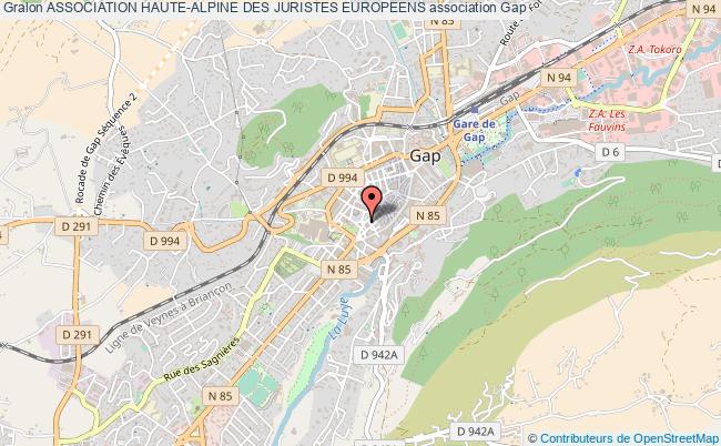 plan association Association Haute-alpine Des Juristes Europeens Gap
