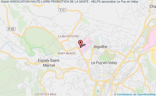 plan association Association Haute-loire Promotion De La SantÉ - Helps Le Puy-en-Velay