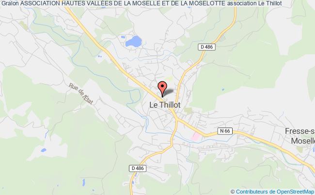 plan association Association Hautes VallÉes De La Moselle Et De La Moselotte Le    Thillot