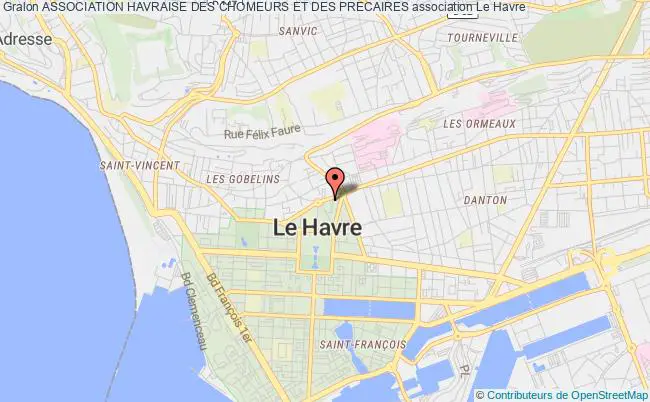 plan association Association Havraise Des Chomeurs Et Des Precaires Le    Havre