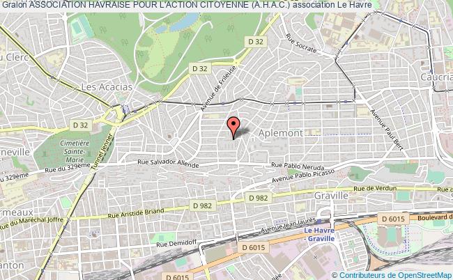 plan association Association Havraise Pour L'action Citoyenne (a.h.a.c.) Le    Havre