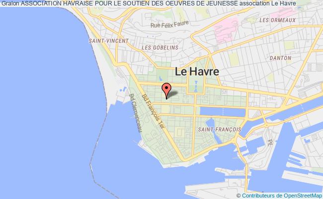 plan association Association Havraise Pour Le Soutien Des Oeuvres De Jeunesse Le    Havre